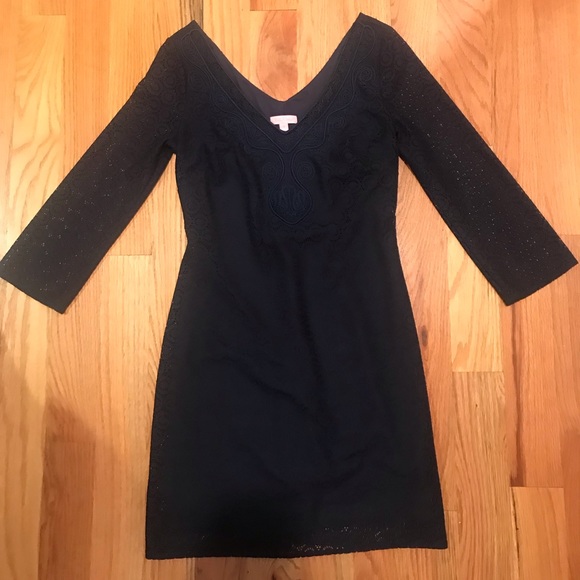 Lilly Pulitzer Navy Dress - Picture 1 of 2